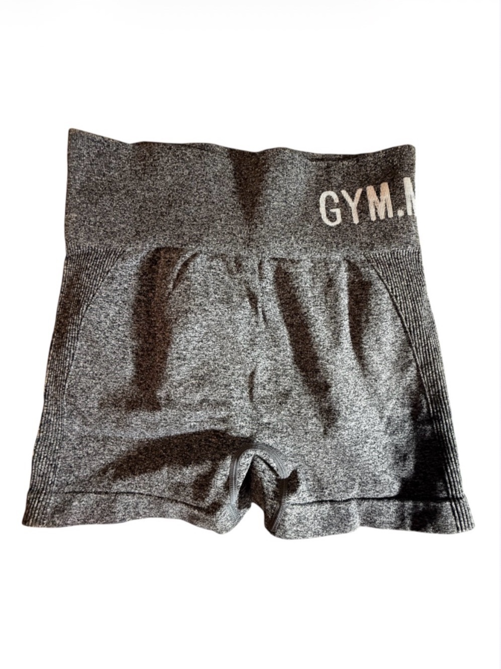 Gym.Minute high-waist gray workout shorts with ruched butt Women’s medium | ab7
